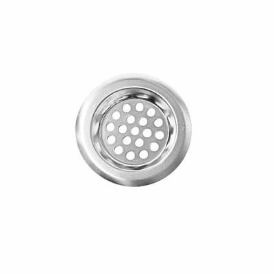 Gootsteen zeef - Afvoerputje - Zeefje - Haarfilter - Haarvanger - Anti haar stop - Putje - Bad / douche / wasbak / wastafel - Drain hair catcher - Korf plug - 6cm buitenmaat - Metaal - Jonyx