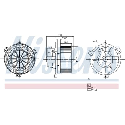 Binnenventilator NISSENS 87056