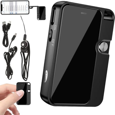 Mini-spraakrecorder - Multifunctionele recorder - Opnameapparaat - Hoge geluidskwaliteit - Ruisonderdrukking - Lange batterijduur - Directe OTG-verbinding - VOR-opname
