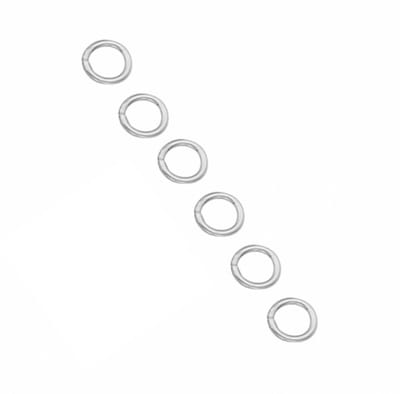 6 Zilveren 925 sieraden oogjes- 4 mm 0.5 mm - Charme Bijoux