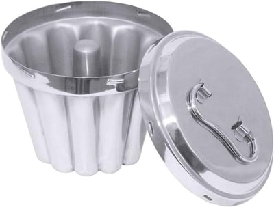 Puddingvorm met buis - Dessert mal - Desserts maken - Gelijkmatige warmteverdeling - 1000 ml - Zilver