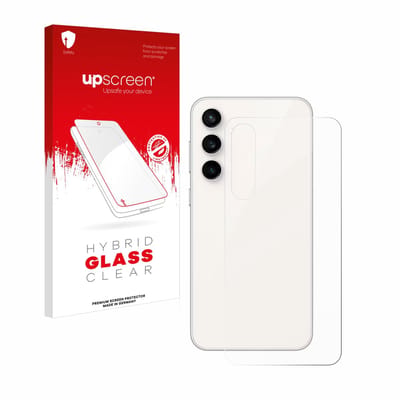 upscreen - Screenprotector voor Samsung Galaxy S23 FE (Achterkant) - Folie Beschermfolie Beschermglas transparant