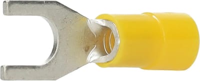 Klauke vorkkabelschoen geïsoleerd 4-6mm² vork 4,3mm vertind geel - per 100 stuks (650C4)