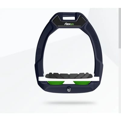 Veiligheidsstijgers voor paardrijden Hellend Grip Marine/Wit/Groen Flex-On Safe-On