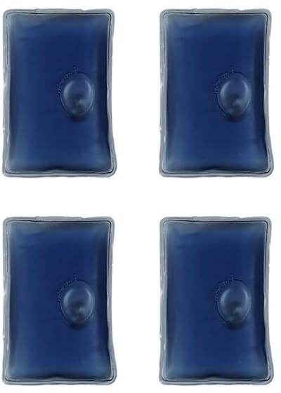 Handwarmer - Herbruikbaar - Rechthoek - Voordeelset 4 Stuks !! - 4 x Blauw