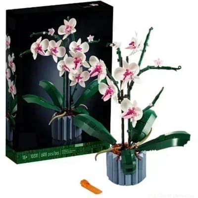 10311 Bouwstenen Collectie Mini Model Orchideepot Creatieve Bloemenboeket Ideeën Gemonteerd DIY Stenen Educatief Speelgoed voor Kinderen
