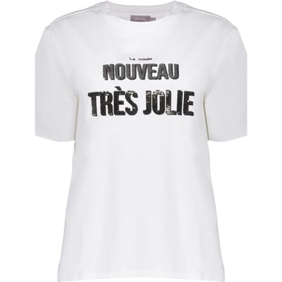 Geisha T-shirt Nouveau Off-white/sand Maat: XL | Tops Outlet | Dames | Wit