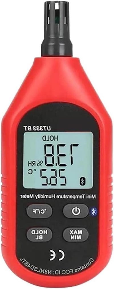 Digitale Hygrometer - Temperatuur meter - Omgeving meten - Hoge nauwkeurigheid - Mini sensor - Zwart