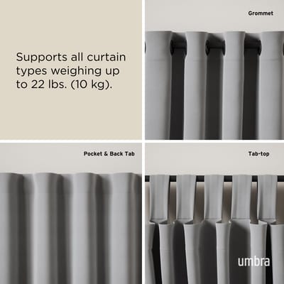 Umbra Ringlet-gordijnroede