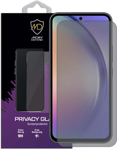 MobyDefend Screenprotector - Geschikt voor Samsung Galaxy A54 - Matte Privacy Glass Screensaver