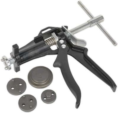 Remklauw Toolset - Zuiger Terugstel Kit - Remonderhoud Voertuigen - 5 Delige Set - 9.1 x 30.7 cm - Rood