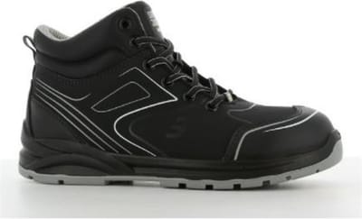 Safety Jogger Cador S3 HOGE Veiligheidsschoen SlipvastSRC-ESD-Waterproof Zwart - Maat 44