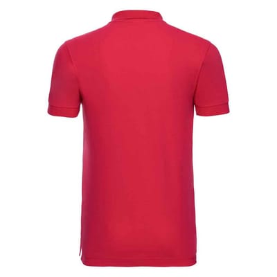 Russell Heren Piqué Stretch Poloshirt (Klassiek rood)
