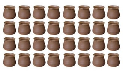 Siliconen Stoelpootbeschermers met Vilt - 32 Stuks Ronde Elastische Doppen voor Vloerbescherming