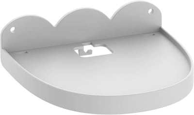 Luidspreker Wandhouder - Audiostandaard Router Beugel - Opbergen en Organiseren - Met Kabelbeheer - 13.8x14.8x4.1cm - Wit