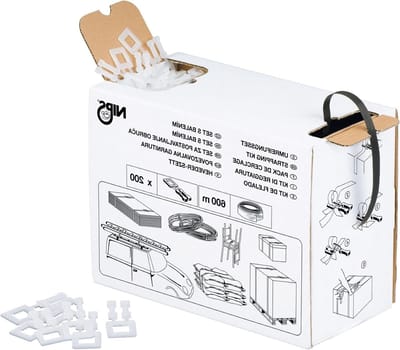 Omsnoeringsset - Verpakking band - Pakketten Zekeren - Inclusief klemmen - 600 meter - Zwart