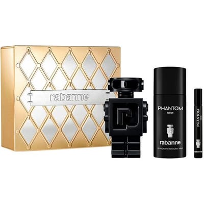 Paco Rabanne Phantom Giftset 260 ml - Parfum Spray 100 ml/Deo Spray 150ml/Parfum Spray 10ml