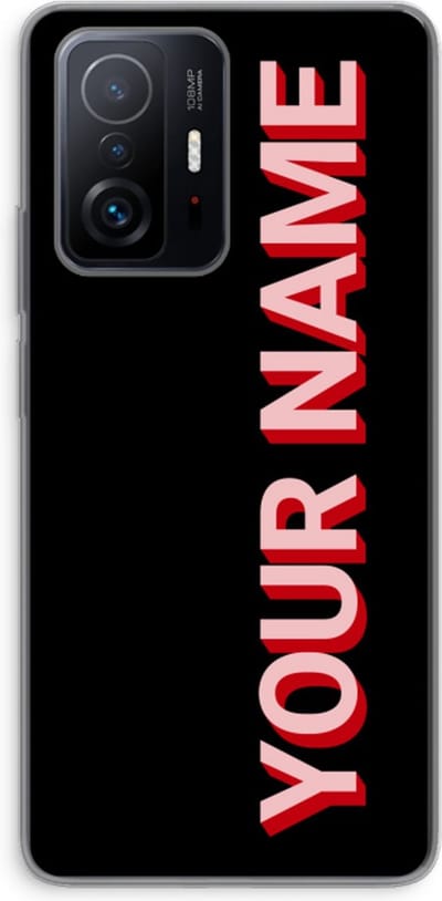 Gepersonaliseerd - Case Company® - Hoesje geschikt voor Xiaomi 11T hoesje - Namecase - Soft Cover Telefoonhoesje - Bescherming aan alle Kanten en Schermrand