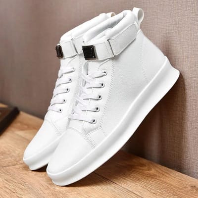 88Super Populair Heren Brits Stijl Hoge Schacht Laarzen Casual Heren Laarzen Sneakers Heren De Hombre Chaussure Homme 44 gray