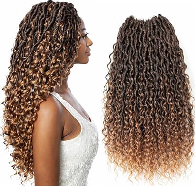 Boho Krullend Crochet Vlecht Haarverlenging 5 Pakken - Loof Haar voor Haakvlecht met Natuurlijke Look - 500g