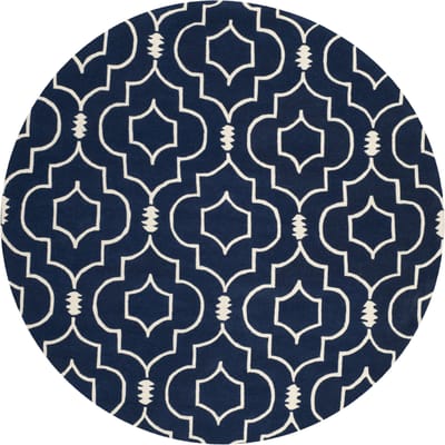 Vloerkleed Morgan rond handgemaakt wol | Safavieh