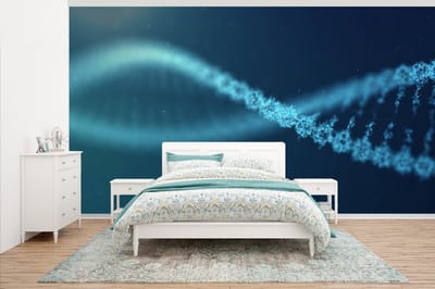 Behang - Fotobehang Micro foto van DNA - Breedte 395 cm x hoogte 220 cm