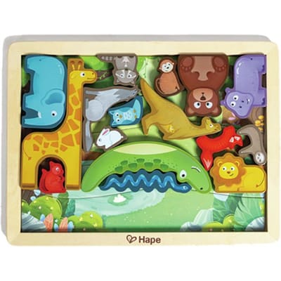 Hape Puzzel Dierenrijk 1