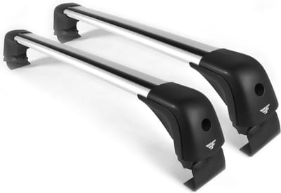 Dakdragers geschikt voor de Volkswagen Golf 7 2012 t/m 2019 met glad dak - Aluminium - Hoog laadvermogen 100kg - Wingbar - Zilver - Merk Farad