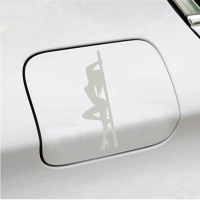 Bumpersticker - Paaldanseres - 16 X 5 - Zilver