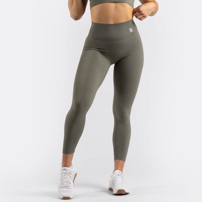 ZEUZ Sport Legging Dames High Waist - Sportkleding & Sportlegging Squat Proof voor Fitness & Crossfit - Hardloopbroek, Yoga Broek - 70% Nylon & 30% Elastaan - Groen - Maat XXL