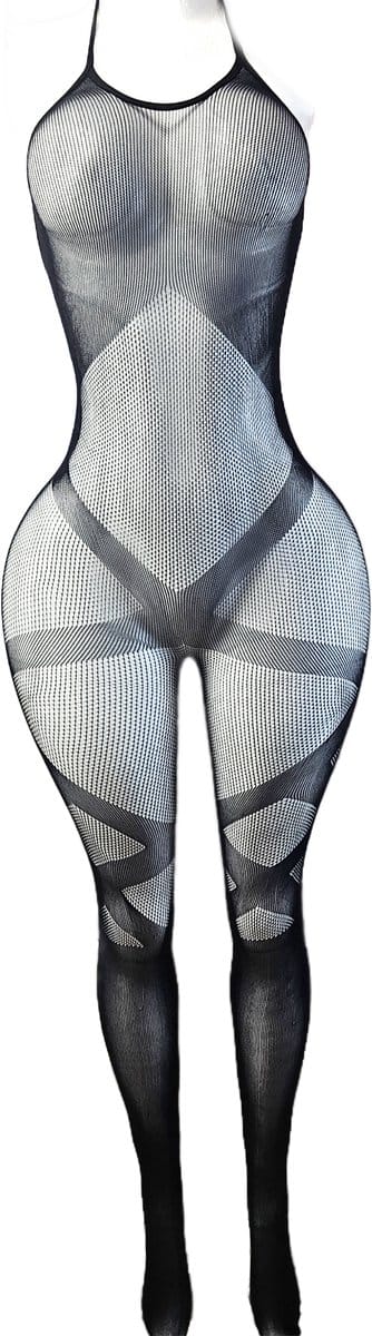 BamBella ® - Panty pak -Onesize - body suit - Dames - Onesize - Erotische jumpsuit van kant lingerie zwart