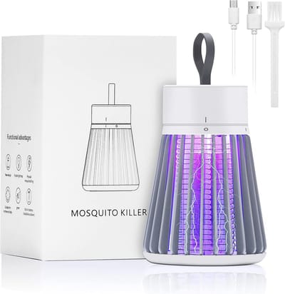 Elektrische Insectenval voor Binnen en Buiten met LED Licht en Batterij tot 6 Uur
