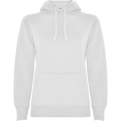 Roly Dames/Dames Urban Hooded Polycotton Sweatshirt (Wit)