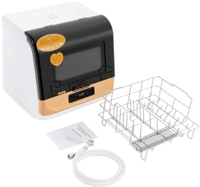 Lifero Vaatwasser Vrijstaand - Mini Tafelmodel Vaatwasser - Afwasmachine - Afwassen, Drogen en Bewaren - Fruit/Groente Schoonmaken