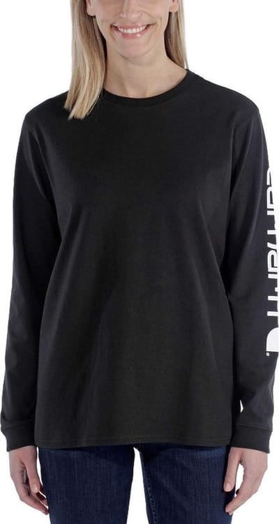 Carhartt Workwear Sleeve Logo Zwart Long Sleeve Shirt Dames XS