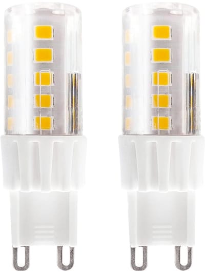 Kobi LED Lamp G9 4W - 380lm - 3000K - 230V - Voor Halogeenvervanging in Designlampen - G9 Insteeklampje - 2 stuks