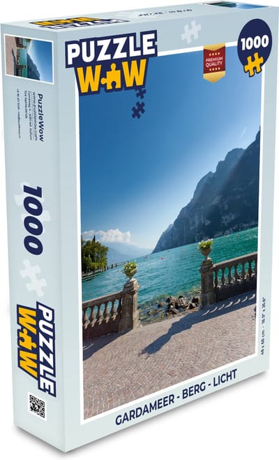 Puzzel Gardameer - Berg - Licht - Legpuzzel - Puzzel 1000 stukjes volwassenen