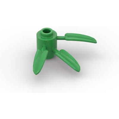 MOC 10 STUKS 30176 Plant Gras Bouwstenen Set Rond 1x1 Met 3 Bamboe Bladeren Stenen Deeltjes Speelgoed Voor Kinderen Verjaardagscadeaus