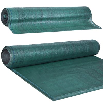 Springos Zichtbreeknet | Zichtdoek | Privacynet | Schaduwdoek | Rol 1,5 x 10 m | 90 % Schaduw | 140g/m² | Groen