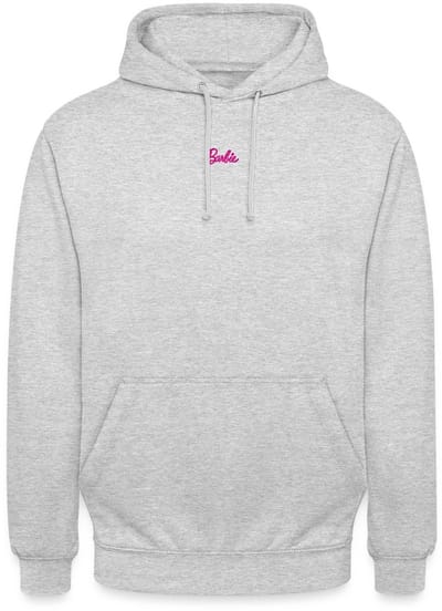 Barbie Logo Klein Borduurwerk Hoodie Unisex