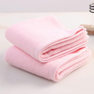 Handdoek Puur Katoen Verdikt Zacht Waterabsorberend Volwassen Gezichtswas Effen Kleur Cadeau voor Huishoudelijk Gebruik 75*35cm white
