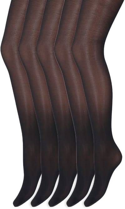 Glans panty | 35 Denier | Merk: Marianne | Maat: S t/m XXL | Kleur: Marine blauw | 5 Paar
