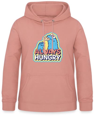 Sesamstraat Koekiemonster Altijd Hongerig Hoodie Dames