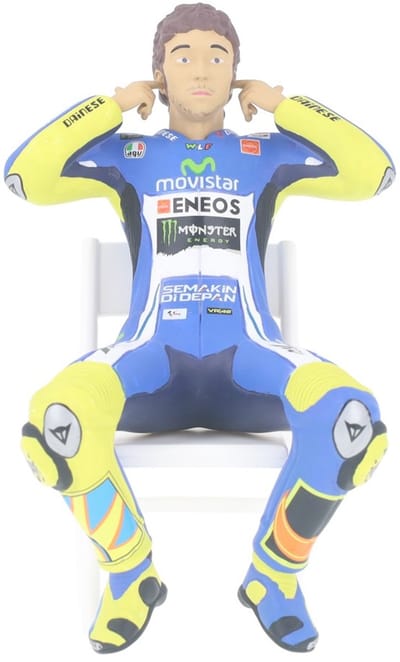 Yamaha YZR-M1 Checking the Ear Plugs Minichamps Modelauto 1:12 2014 Valentino Rossi Movistar
