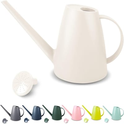 Peysaitr - Gieter met Lange Tuit - Kunststof - Inhoud 1,8 liter - Afneembare Spraykop - Tuingereedschap - Wit - 1 stuk