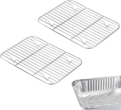 Rack - Grillrek - Zilver - Oven Safe - Geschikt voor Folie Pannen - Verhoogt Luchtstroom - Ideaal voor Bak- en Grillgerechten