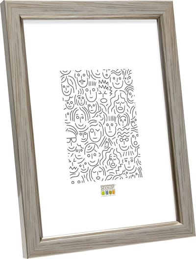 Deknudt Frames fotolijst S46AD1 - zilverkleur met biesje - foto 10x15