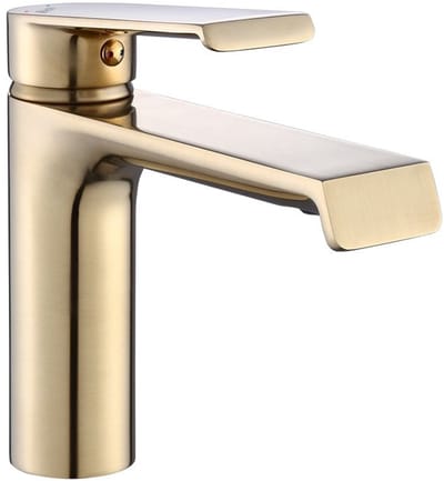 Rea My2061-2Gg Hass Laag - Wastafelkraan - Geborsteld Goud - 15,5 X 4,2 X 15 Cm