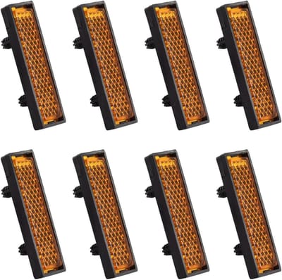 Reflectoren voor fietspedalen - reflecterend blad - nachtveiligheid - 8 stuks