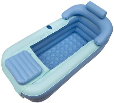 VIHES Zwembad – Opblaasbaar - Draagbare PVC Badkuip – Met Deksel – Voor Volwassenen & Kinderen – Spa & Zwembad – 120CM
